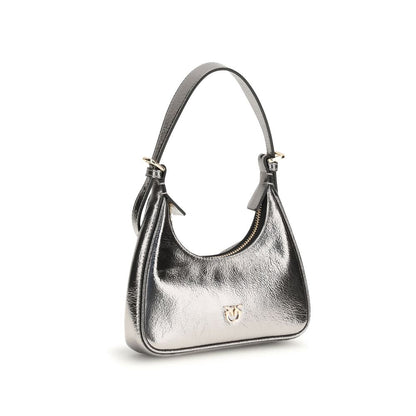 Sac à bandoulière PINKO en agneau argenté Ovis Aries Aries