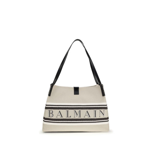 Borsa a tracolla Balmain in cotone beige
