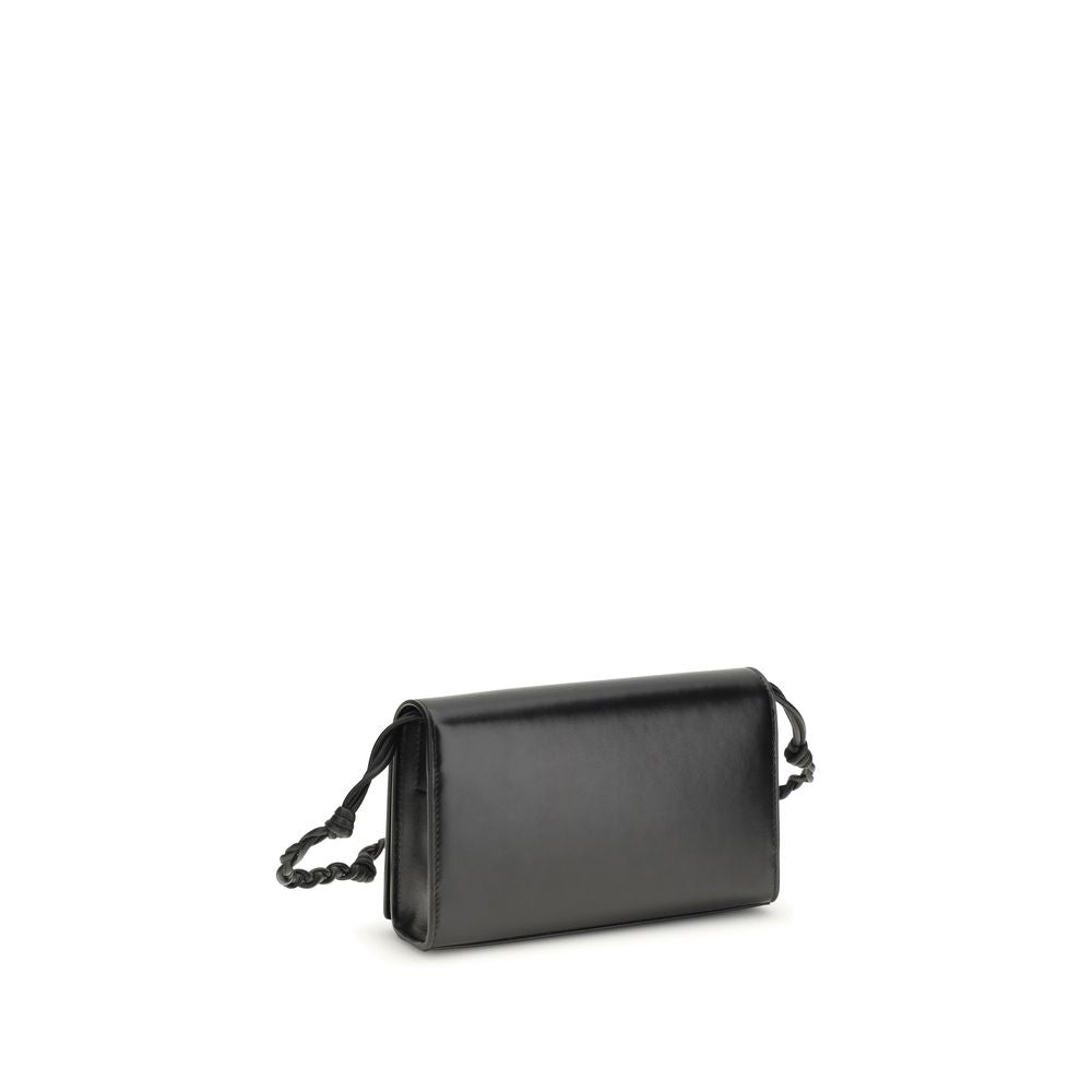 Portefeuille Jil Sander en cuir de veau noir Bos Taurus