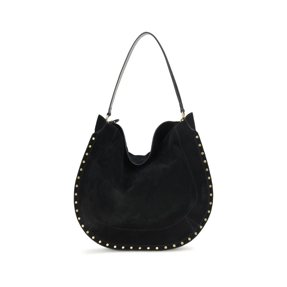Borsa a Tracolla Isabel Marant in Pelle di Vitello Nera Bos Taurus