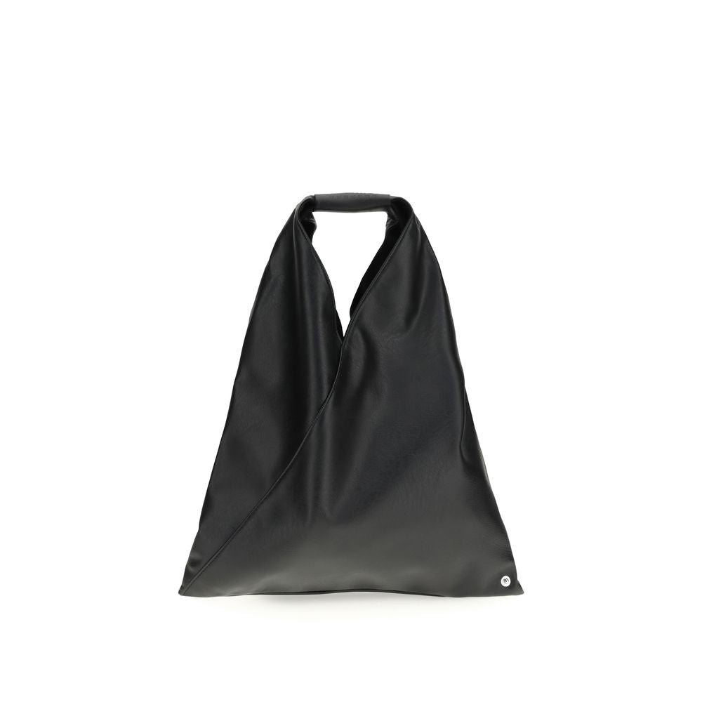 Borsa a mano MM6 in polietilene nero