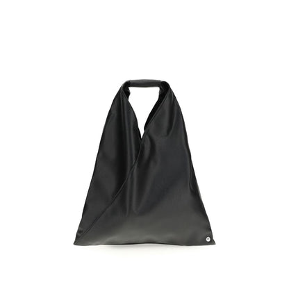 Borsa a mano MM6 in polietilene nero