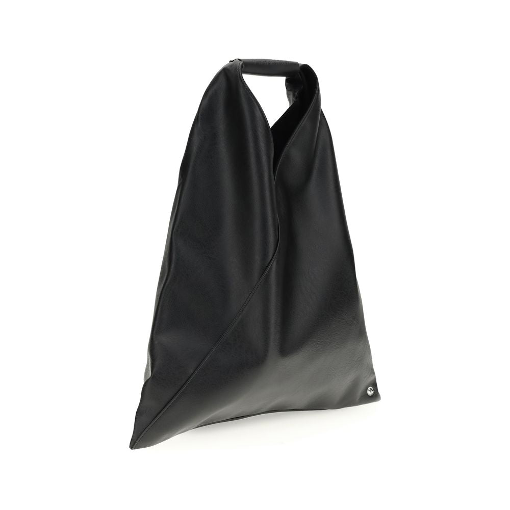 Borsa a mano MM6 in polietilene nero