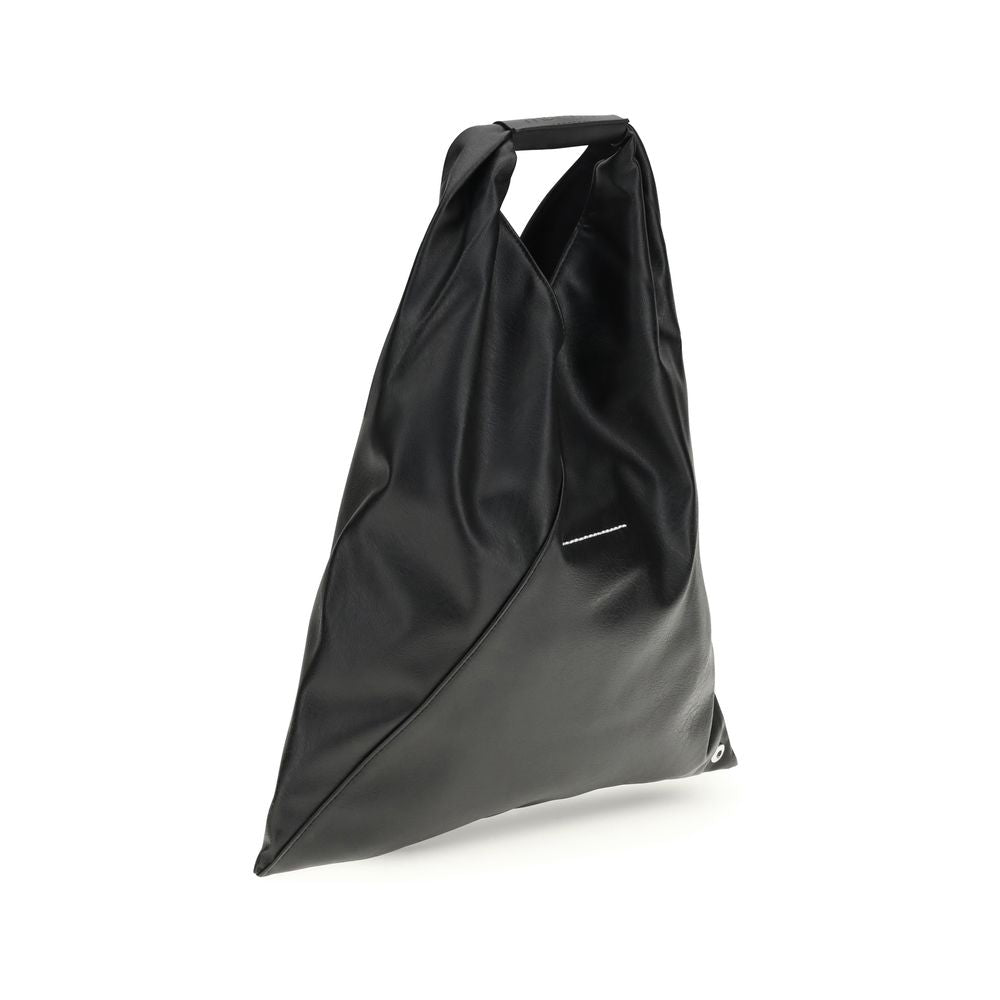 Borsa a mano MM6 in polietilene nero