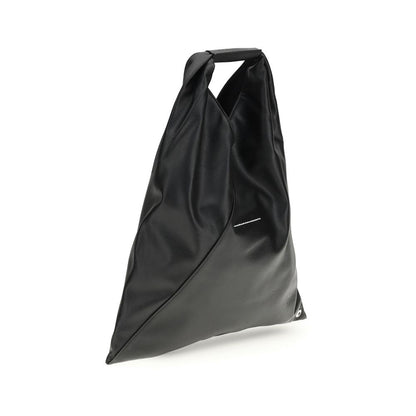 Borsa a mano MM6 in polietilene nero