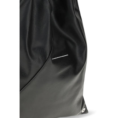 Borsa a mano MM6 in polietilene nero