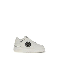 Philipp Plein Sneakers Atletiche Bos Taurus in Pelle di Vitello Bianca