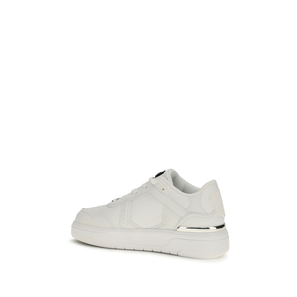 Baskets athlétiques Philipp Plein en cuir de veau blanc Bos Taurus