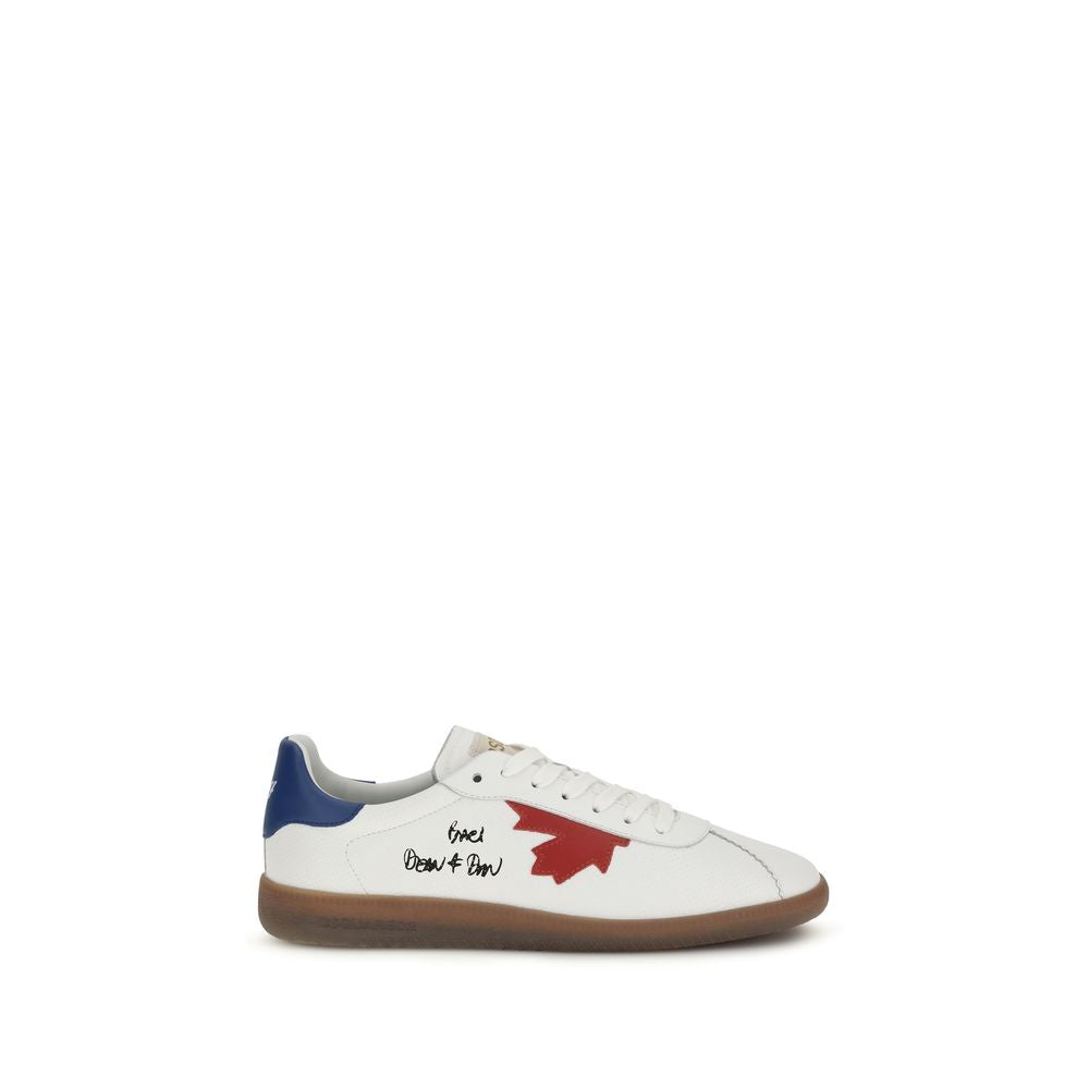Dsquared² Sneakers Chunky Bos Taurus in Pelle di Vitello Bianca