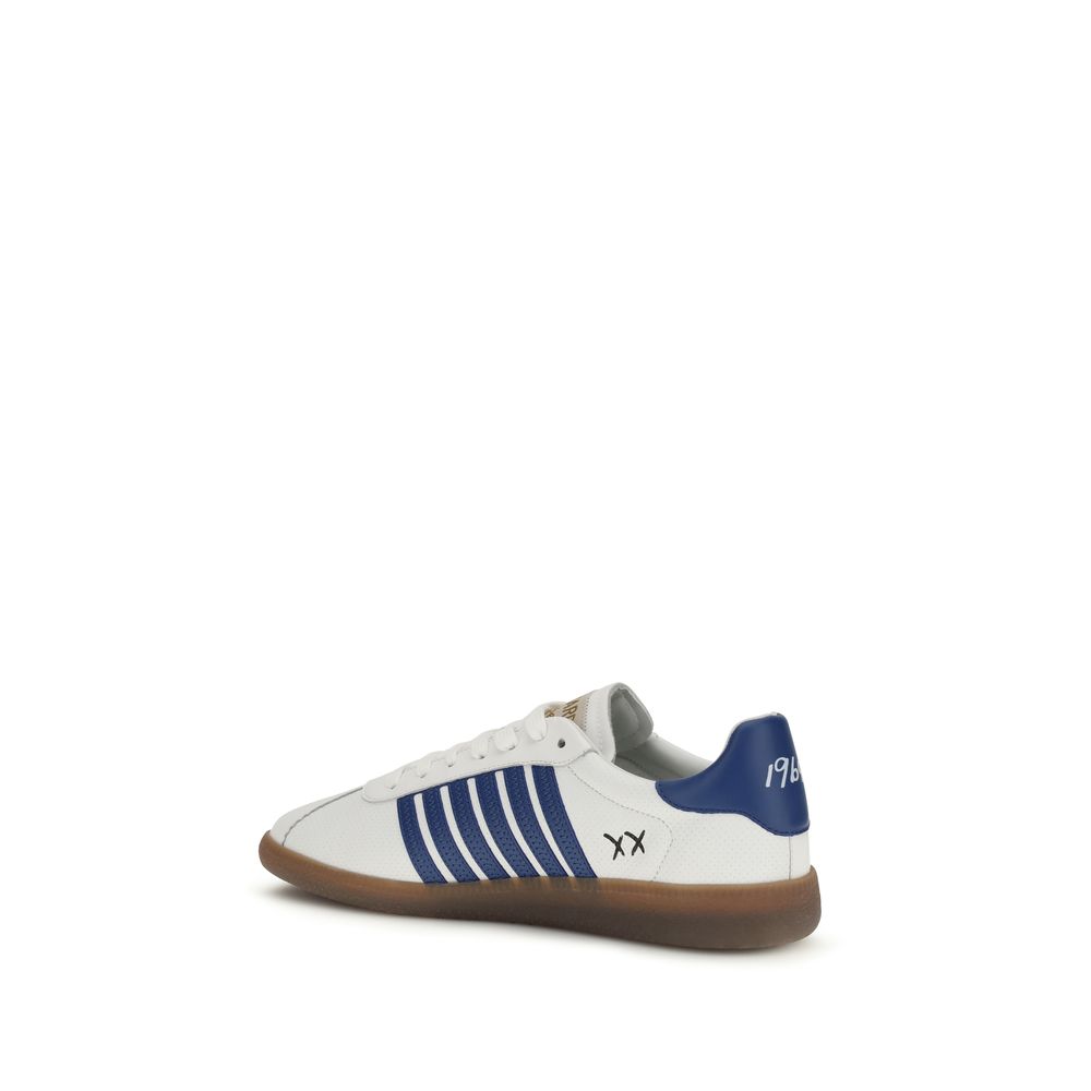 Dsquared² Sneakers Chunky Bos Taurus in Pelle di Vitello Bianca