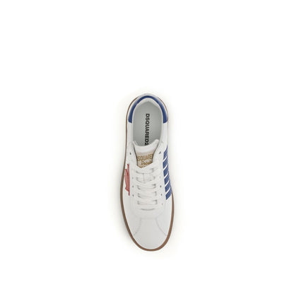 Dsquared² Sneakers Chunky Bos Taurus in Pelle di Vitello Bianca