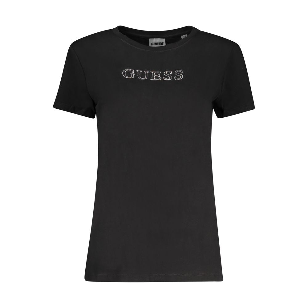 Guess Jeans T-Shirt da donna in cotone nero