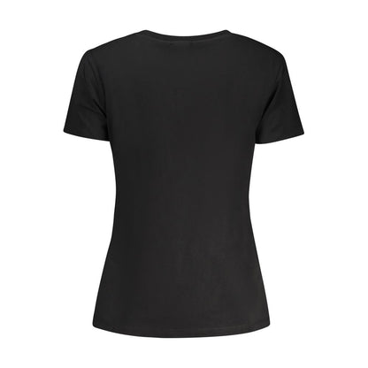 T-shirt en coton noir Guess pour femme