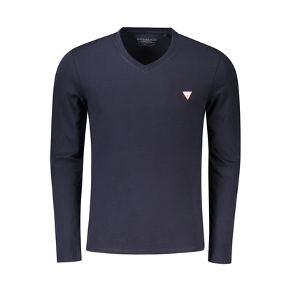T-shirt homme Guess Jeans bleu en coton biologique