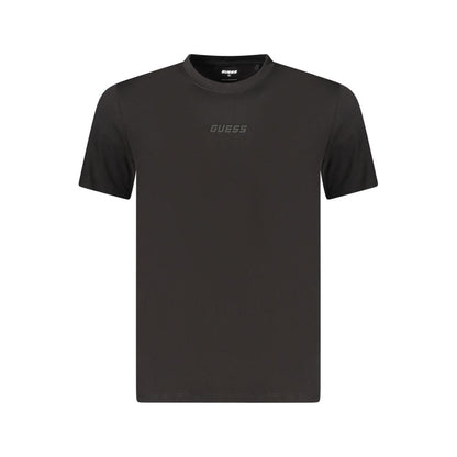 T-shirt homme en coton bio noir Guess Jeans