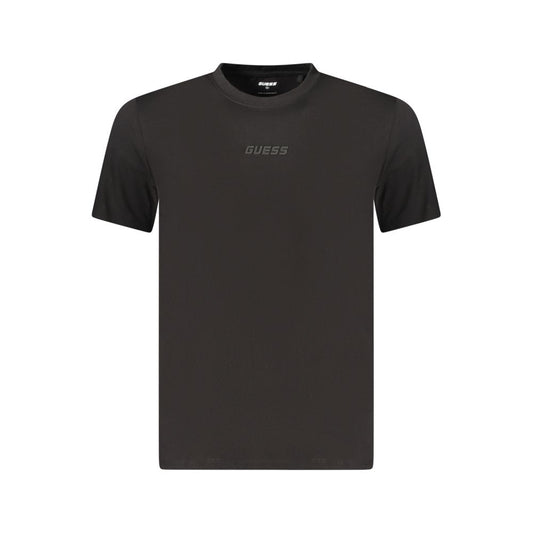 T-shirt da uomo Guess Jeans in cotone biologico nero