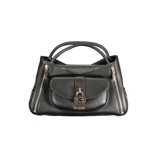 Borsa a mano da donna Guess Jeans in poliuretano nero