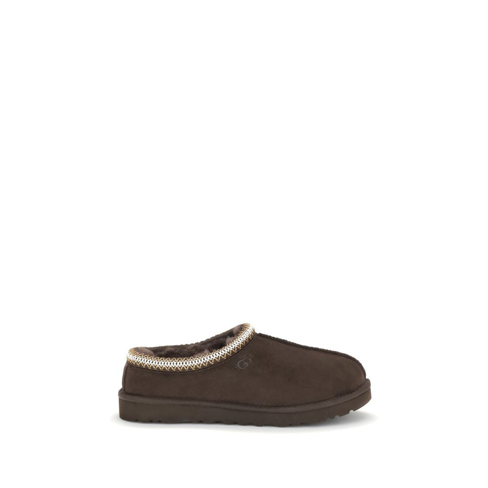Mules UGG en cuir marron