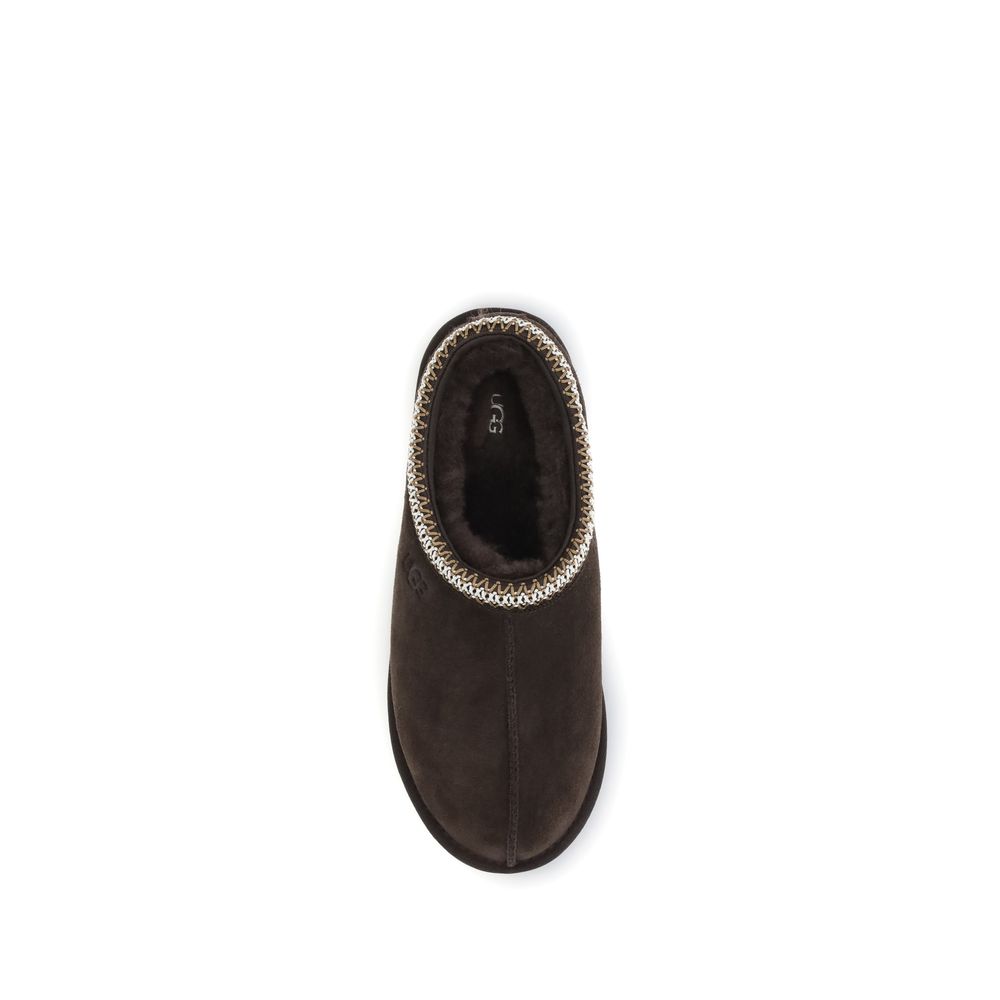 Mules UGG en cuir marron