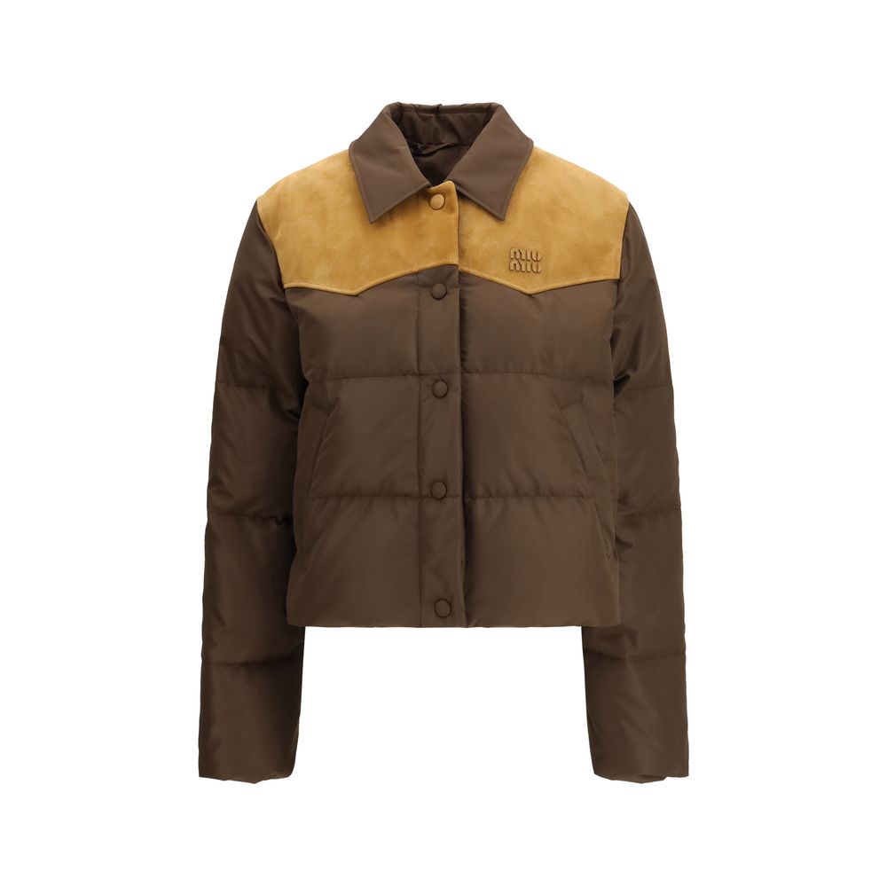 Veste longue marron Miu Miu