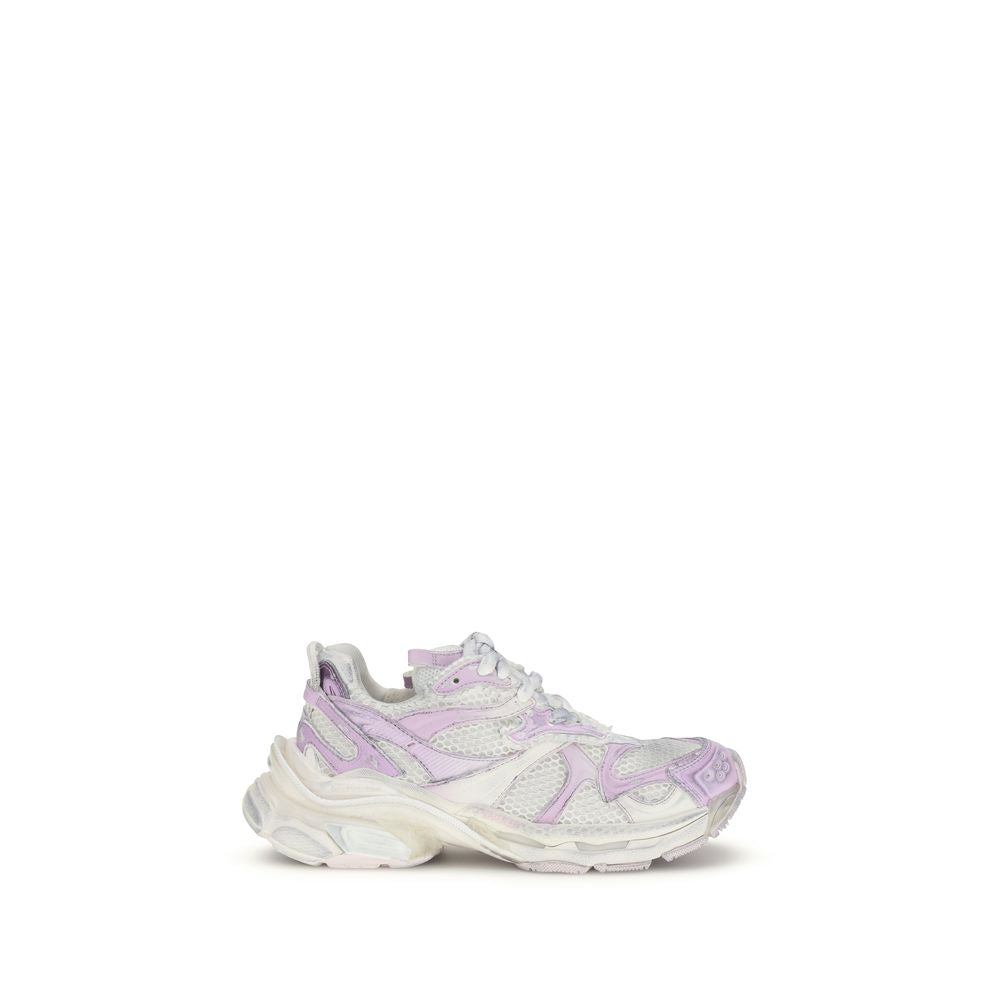 Balenciaga White Polyurethane Athletic Sneakers