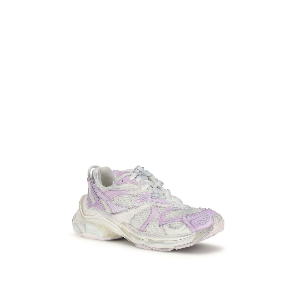 Balenciaga White Polyurethane Athletic Sneakers