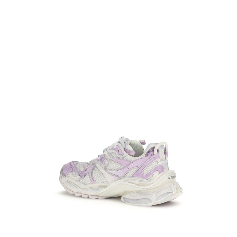 Balenciaga White Polyurethane Athletic Sneakers