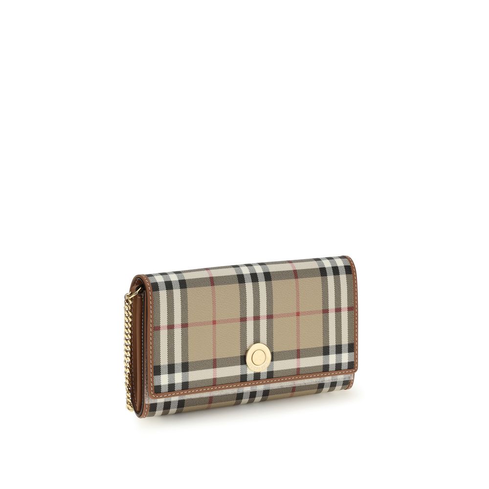 Portafoglio Burberry in polietilene beige