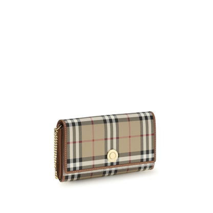 Portafoglio Burberry in polietilene beige