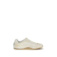 Sneakers basse Gucci Bos Taurus in pelle di vitello bianca
