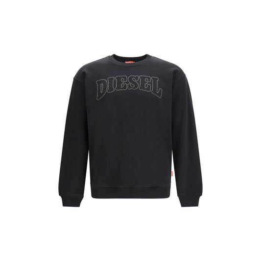 Felpa in cotone nero Diesel
