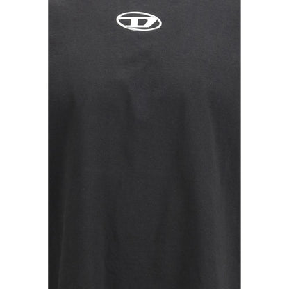 Maglietta in cotone nero Diesel