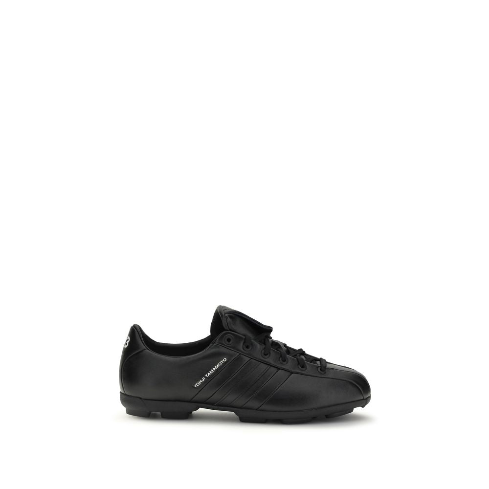 Baskets athlétiques Y-3 en cuir de veau noir Bos Taurus