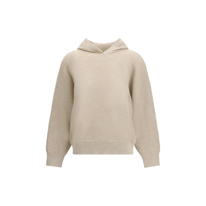 Brunello Cucinelli Felpa Beige in Cashmere