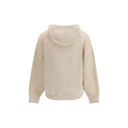 Brunello Cucinelli Felpa Beige in Cashmere