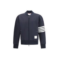 Bomber Thom Browne in viscosa blu