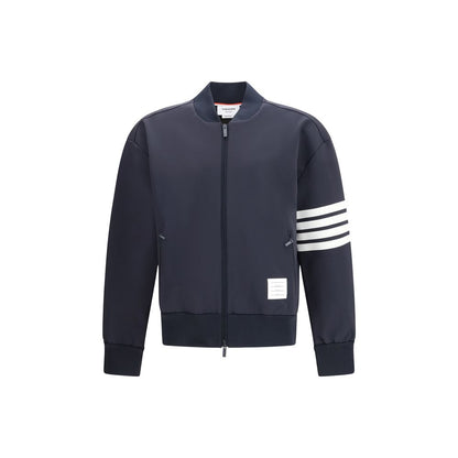 Bomber Thom Browne in viscosa blu