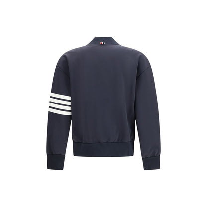 Bomber Thom Browne in viscosa blu