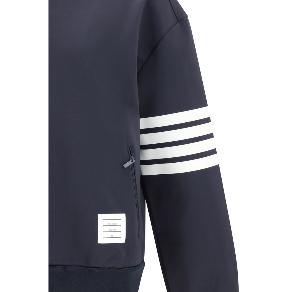 Bomber en viscose bleu Thom Browne