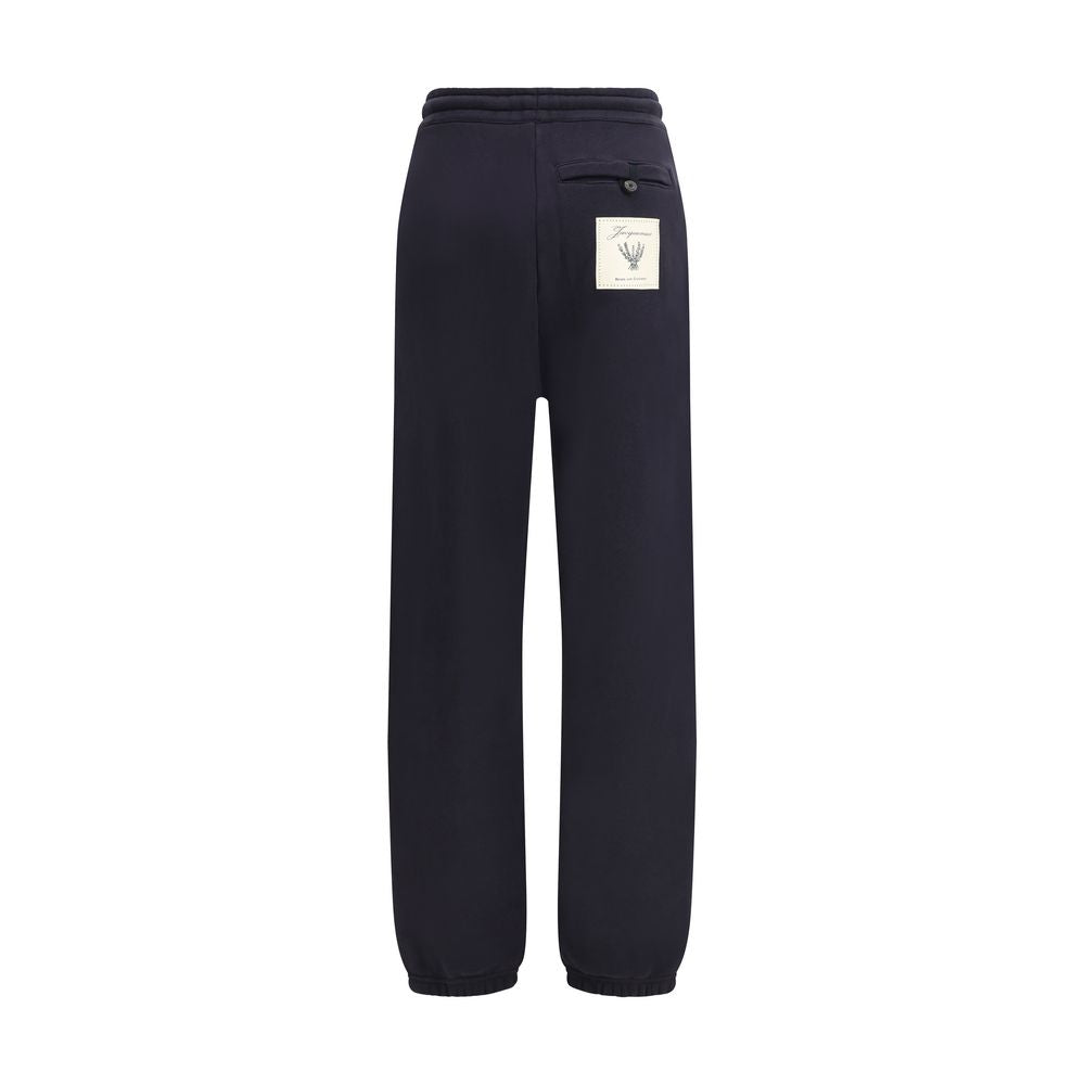Jacquemus Pantaloni da jogging in cotone blu (pantaloni da allenamento)