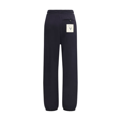 Jacquemus Pantaloni da jogging in cotone blu (pantaloni da allenamento)