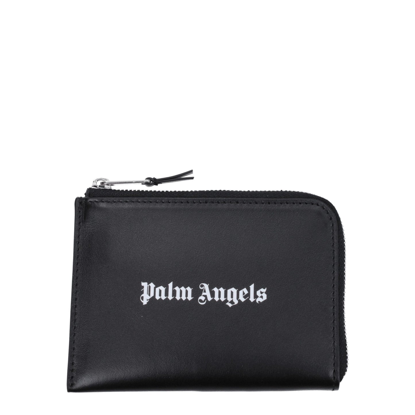 Portacarte Palm Angels in pelle nera