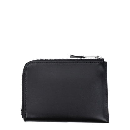 Portacarte Palm Angels in pelle nera