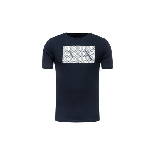 T-shirt Armani Exchange in cotone blu