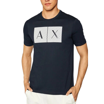 T-shirt Armani Exchange in cotone blu