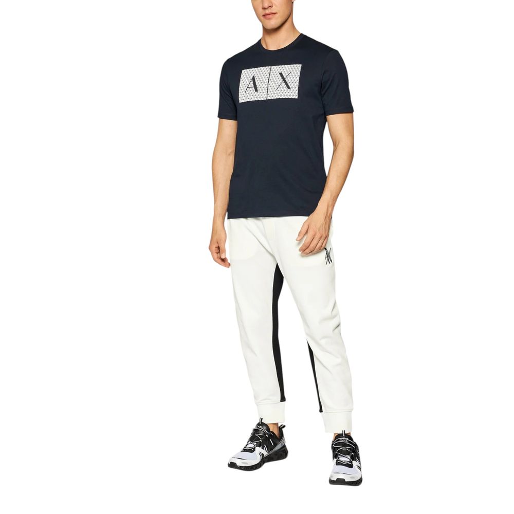 T-shirt Armani Exchange in cotone blu
