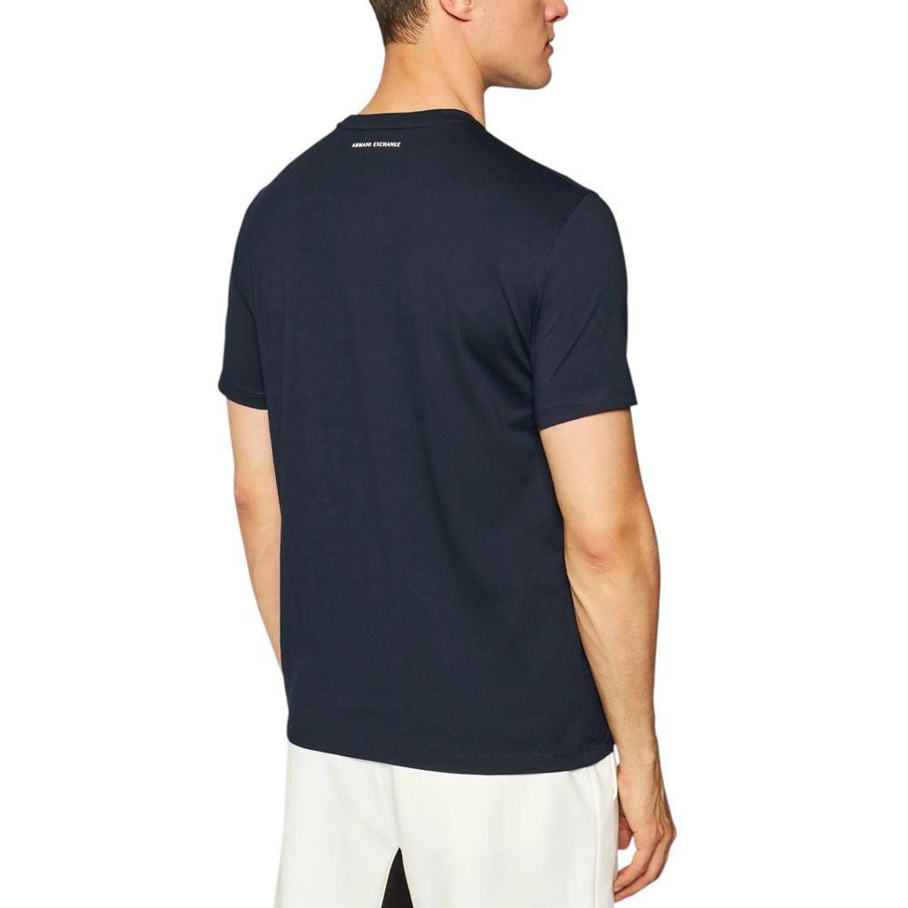 T-shirt Armani Exchange in cotone blu