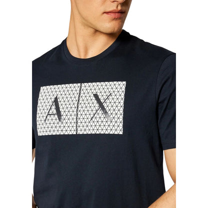 T-shirt Armani Exchange in cotone blu