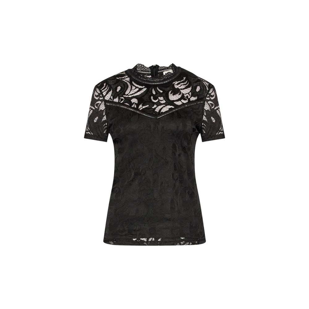 Vila Clothes T-shirt Nera in Poliammide