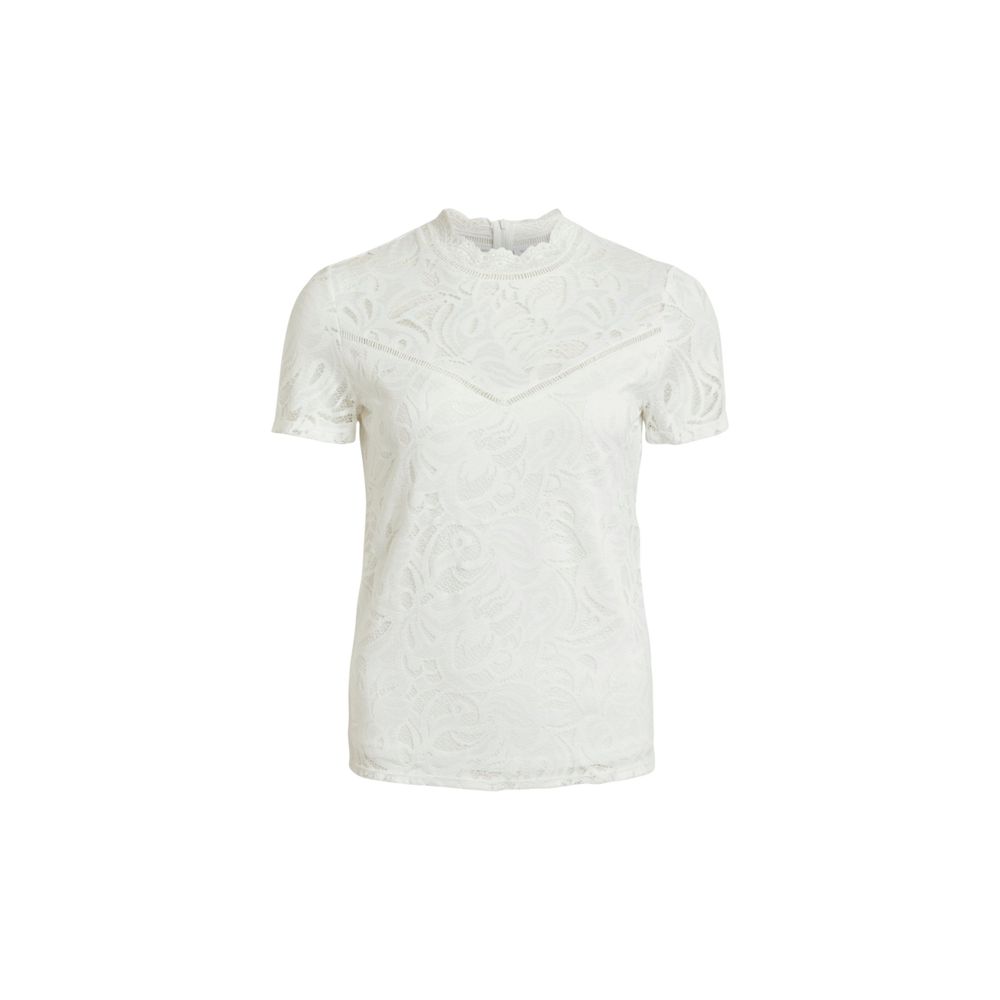 Maglietta in poliammide color crema Vila Clothes